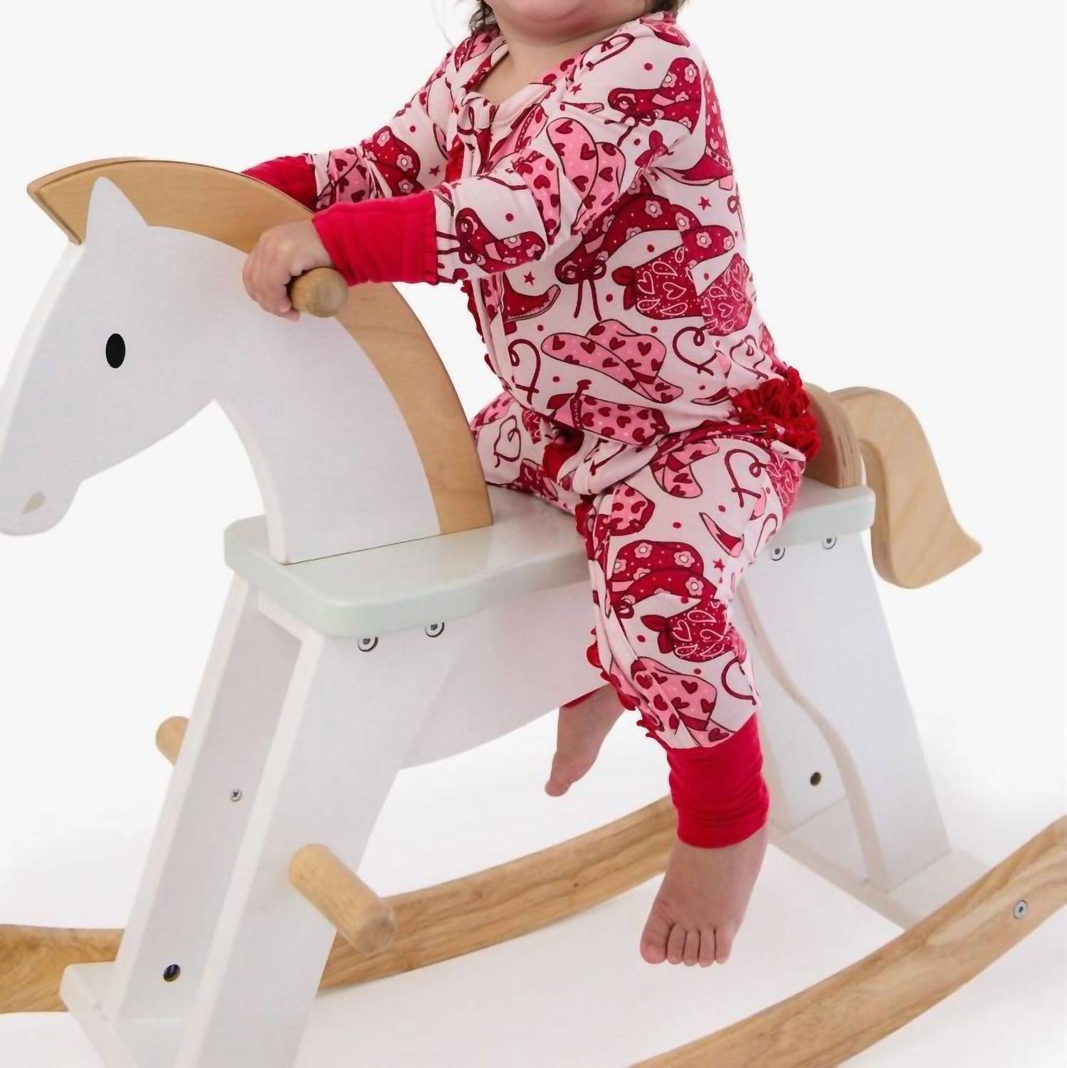 Rufflebutts - Girls Convertible Ruffle One Piece Footie Pajama