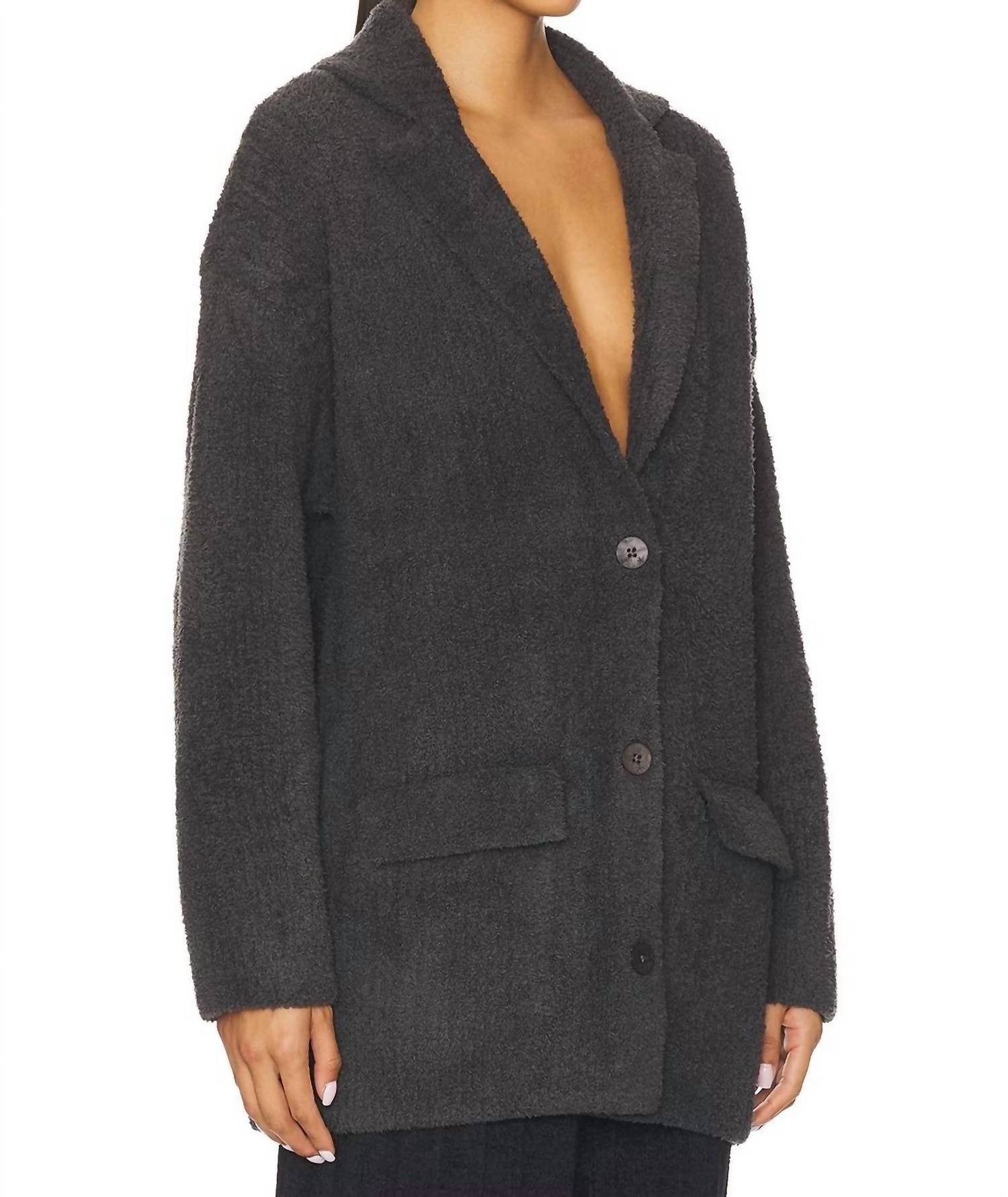 Barefoot Dreams - Cozychic Rib Oversized Notch Collar Blazer