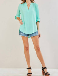 Entro - V-neck Tunic Top