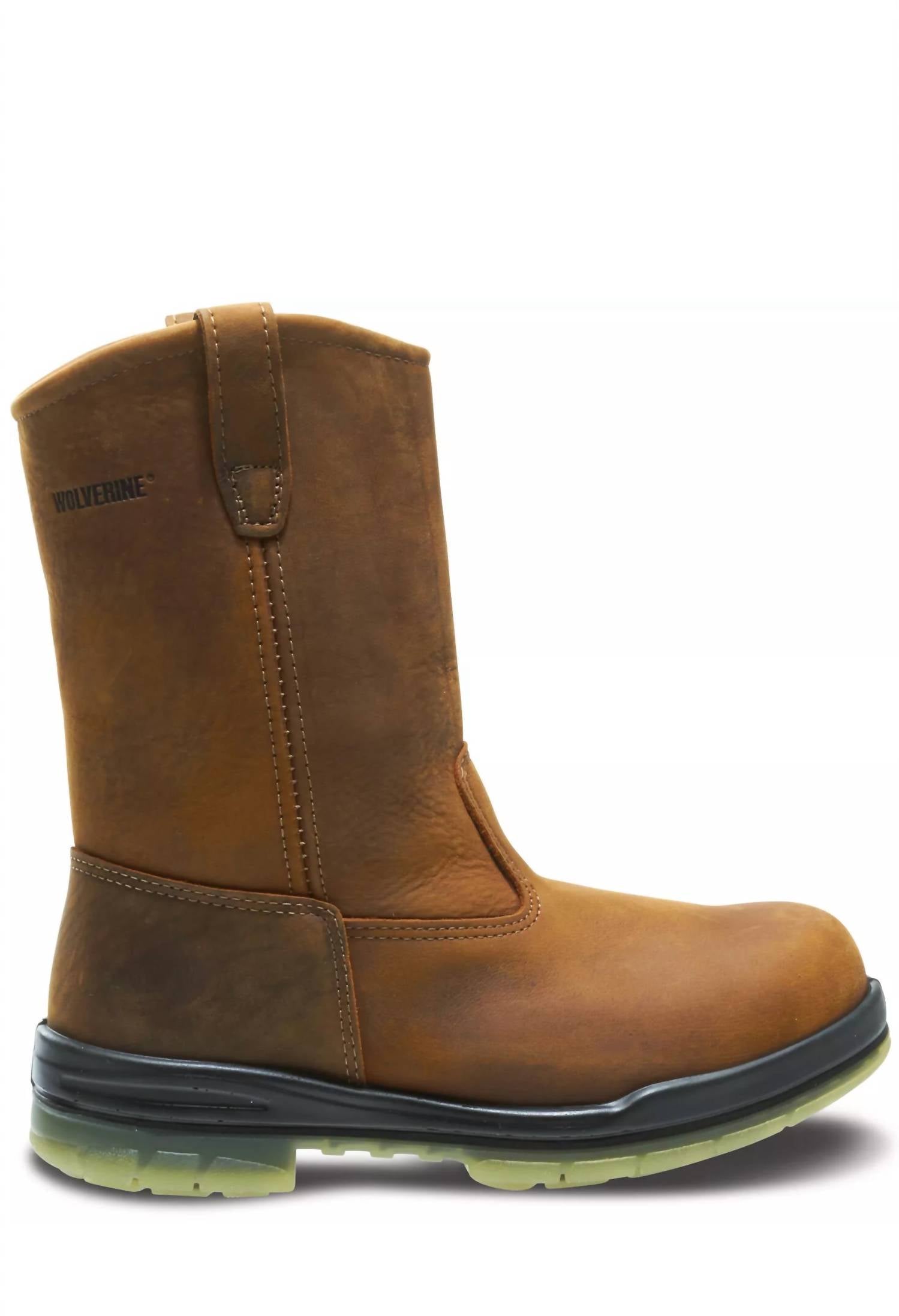 Wolverine - MEN'S LEATHER DURASHOCKS ST WORK BOOTS - MEDIUM