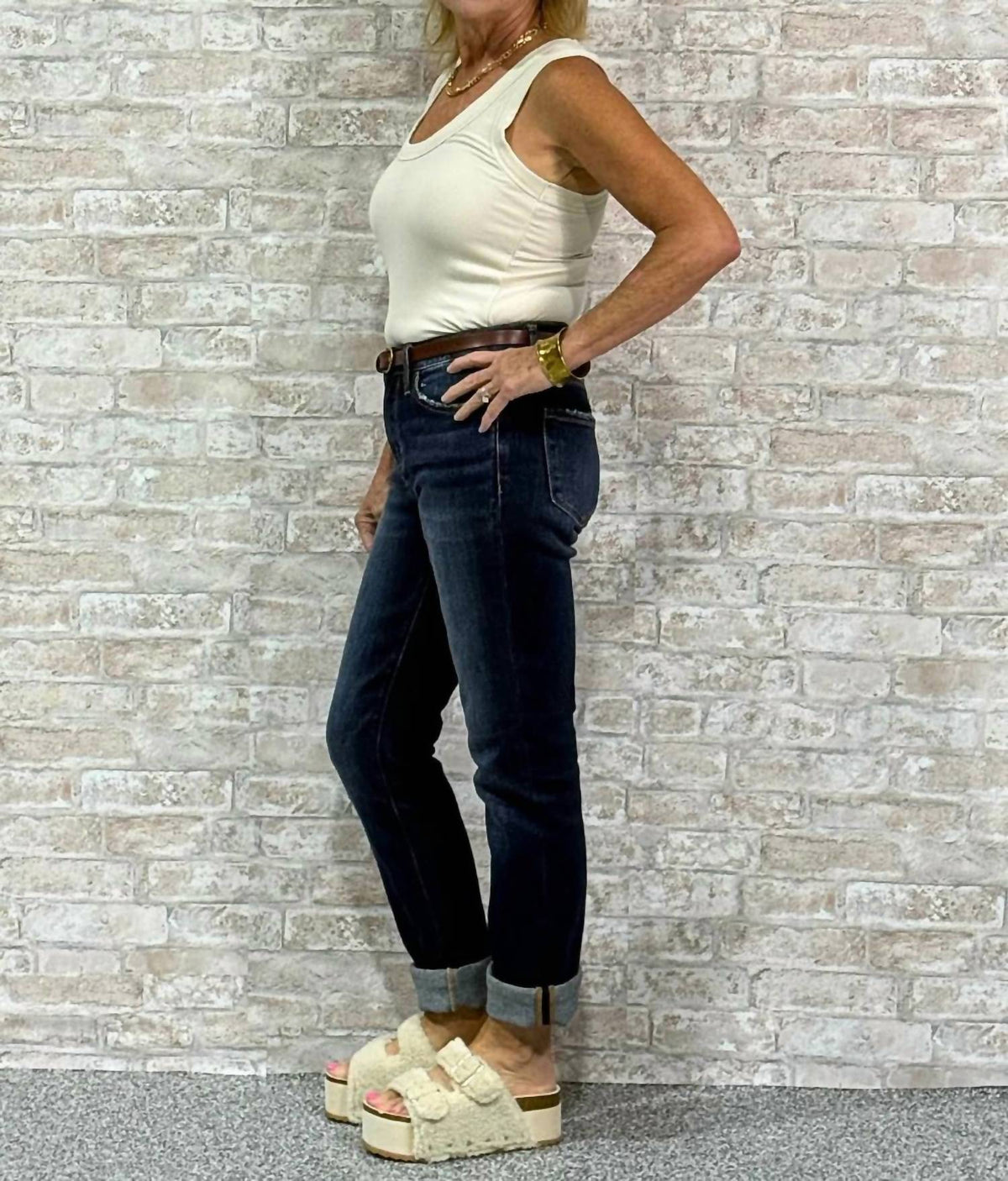 42Pops - High-neck Ribbed Tank
