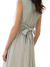 Elle Grey - Sleeveless Fit & Flare Midi Dress With Waist Detail