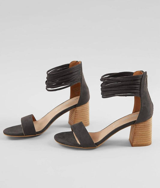 Miim - Ankle Strap Block Heel Sandal