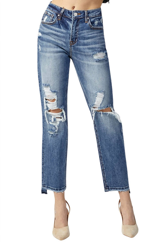 Risen - Straight Leg High Rise Jean