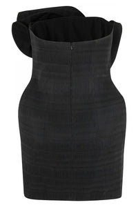 Magda Butrym Women's Sculpted Dress in black - women's dress - detail view