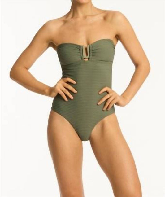 Sea Level Australia - Spinnaker U Bar Bandeau One Piece Swimsuit