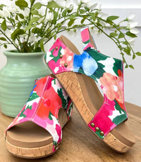 Corkys Footwear - Volta Ii Floral Wedge Sandals