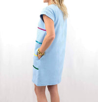 Entro - Multi-color Sequin Stripe Mini Dress