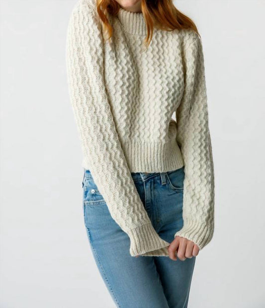 Amo - Helen Crop Mock Sweater