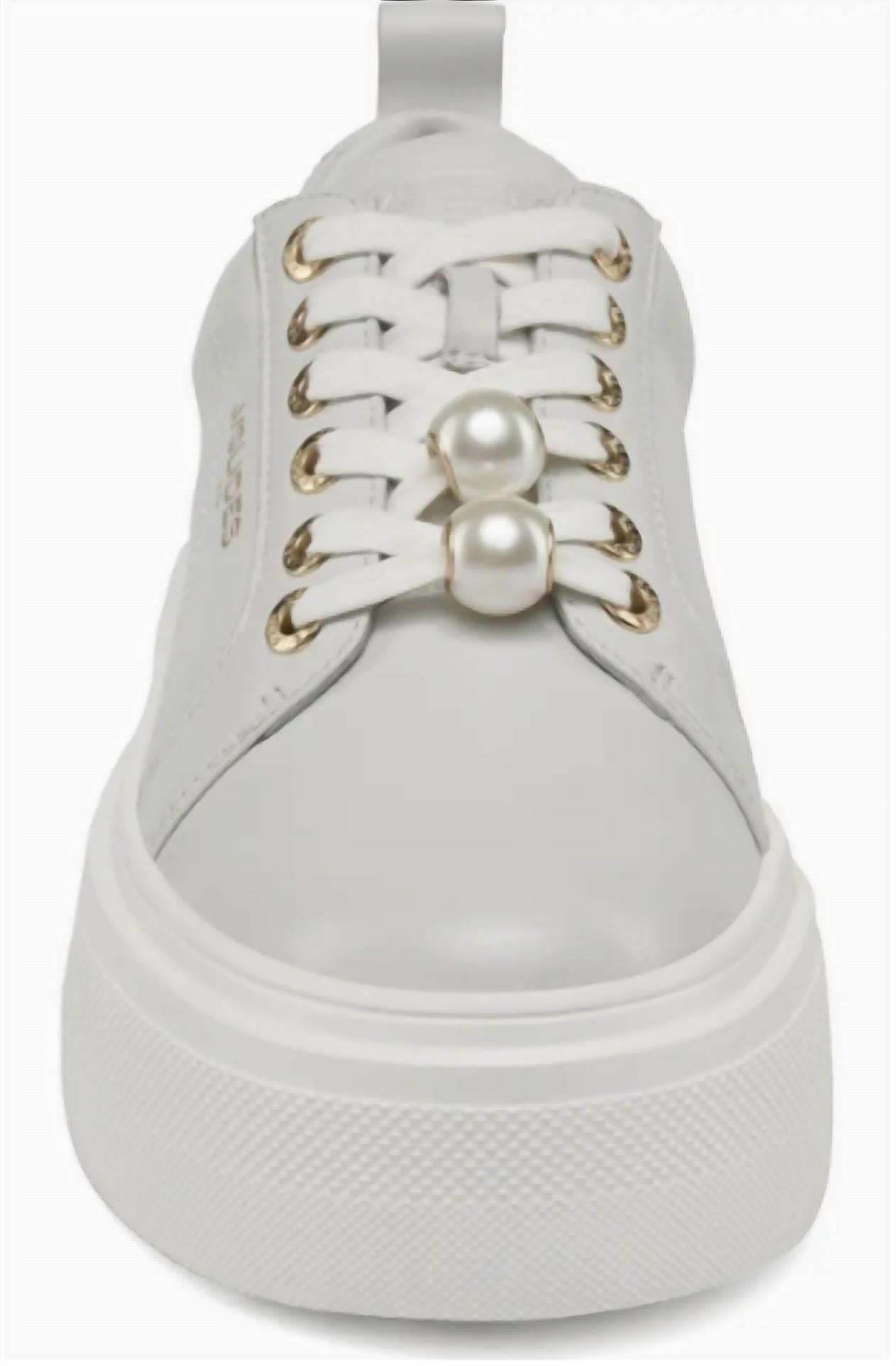 J/Slides - Women's Aria Leather Platform Sneakers