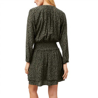 Rails Women's Jasmine Dress in olive batik cheetah - women's dress - detail view