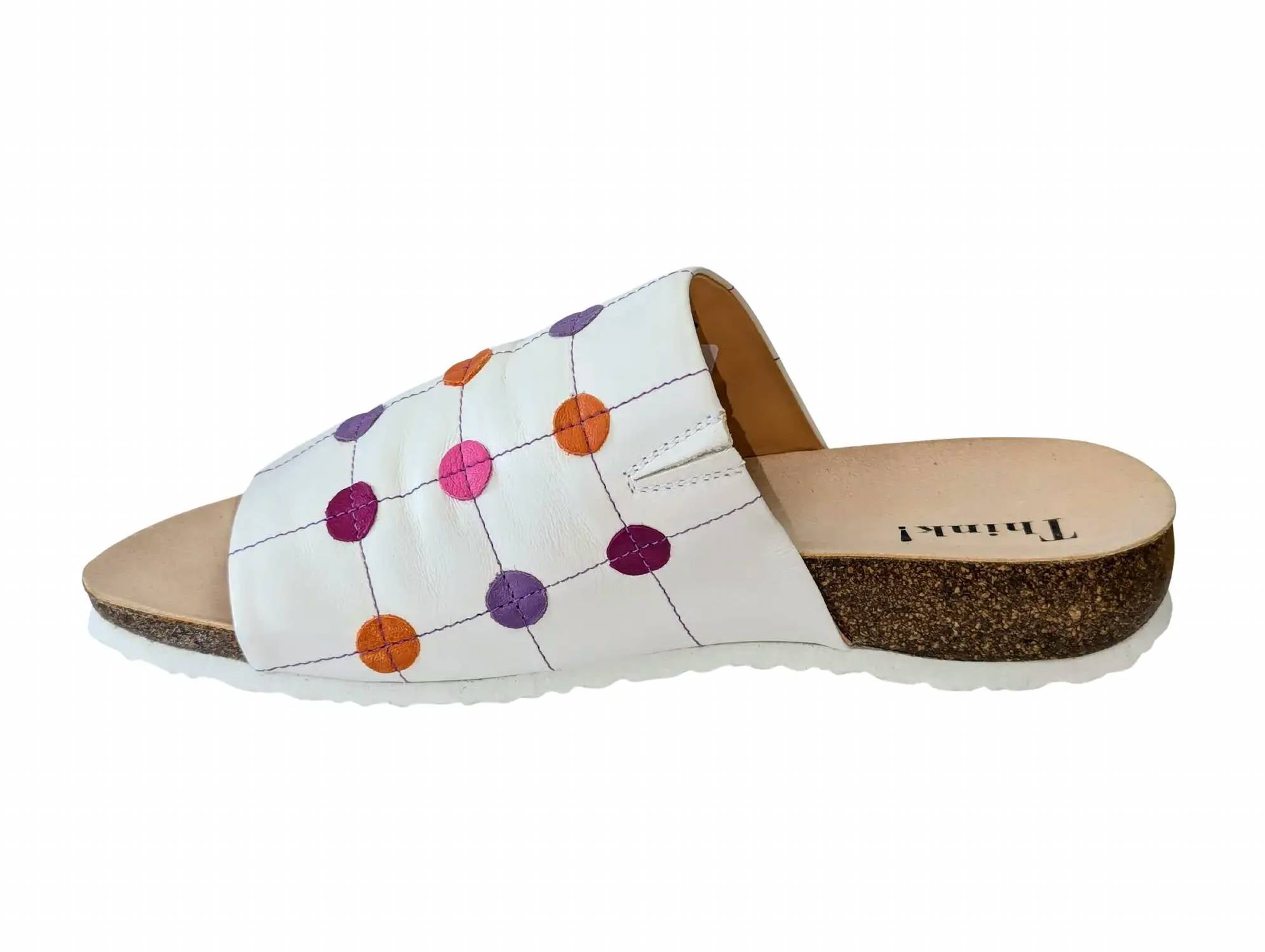Think! Women's Koak Sandals in bianco kombi - women's sandal - detail view