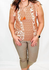 Tribal - Floral Printed Blouse