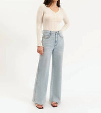 Daze - Far Out Highrise Wide Leg Jeans