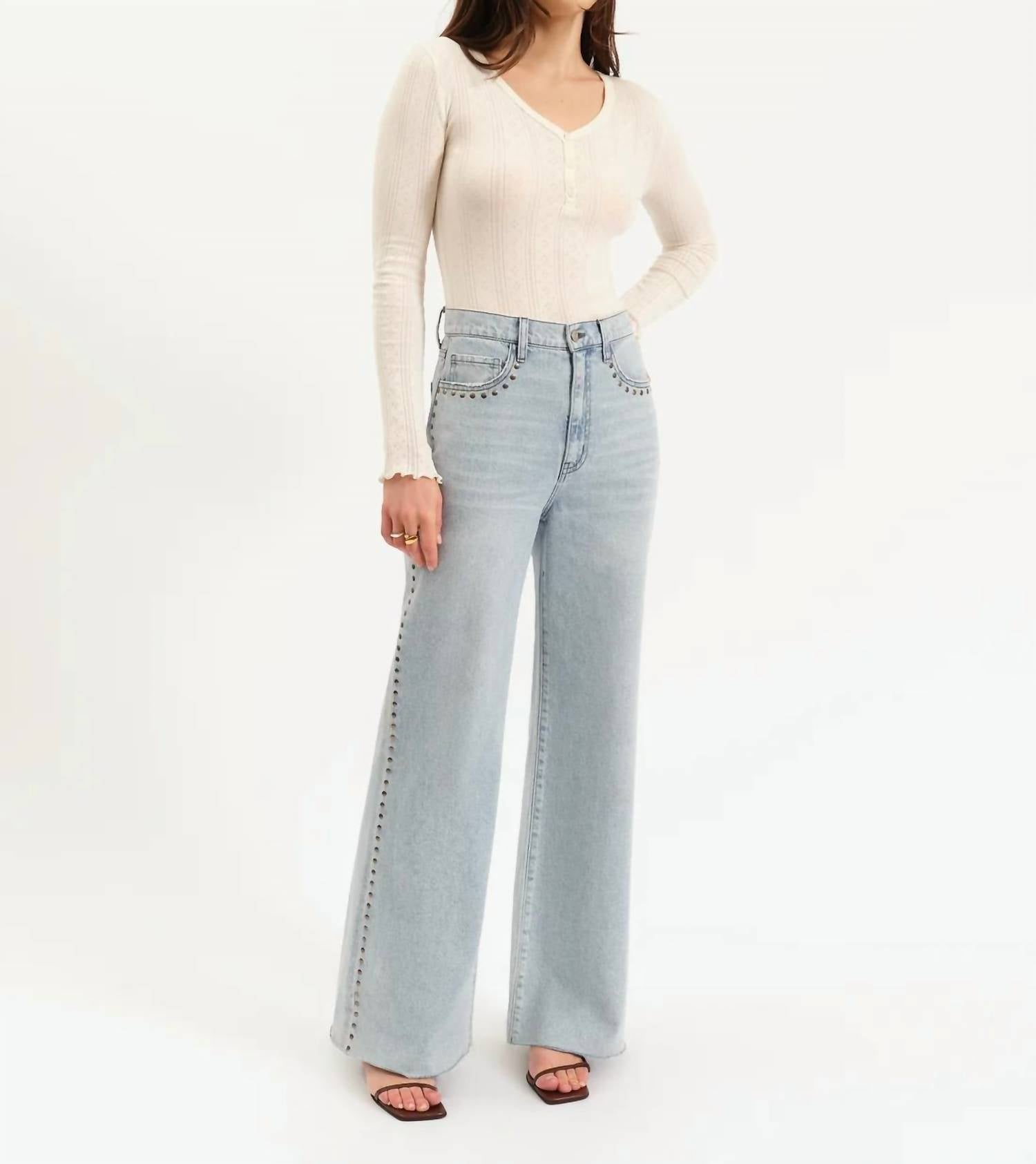 Daze - Far Out Highrise Wide Leg Jeans