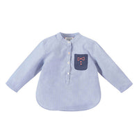 Bonheur Du Jour - Boy's Kurta Melon Stripe Shirt