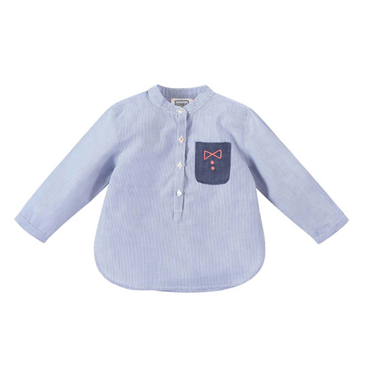 Bonheur Du Jour - Boy's Kurta Melon Stripe Shirt