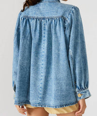 STEVE MADDEN Marceline Denim Jacket in forever blue - women's jacket - view 4