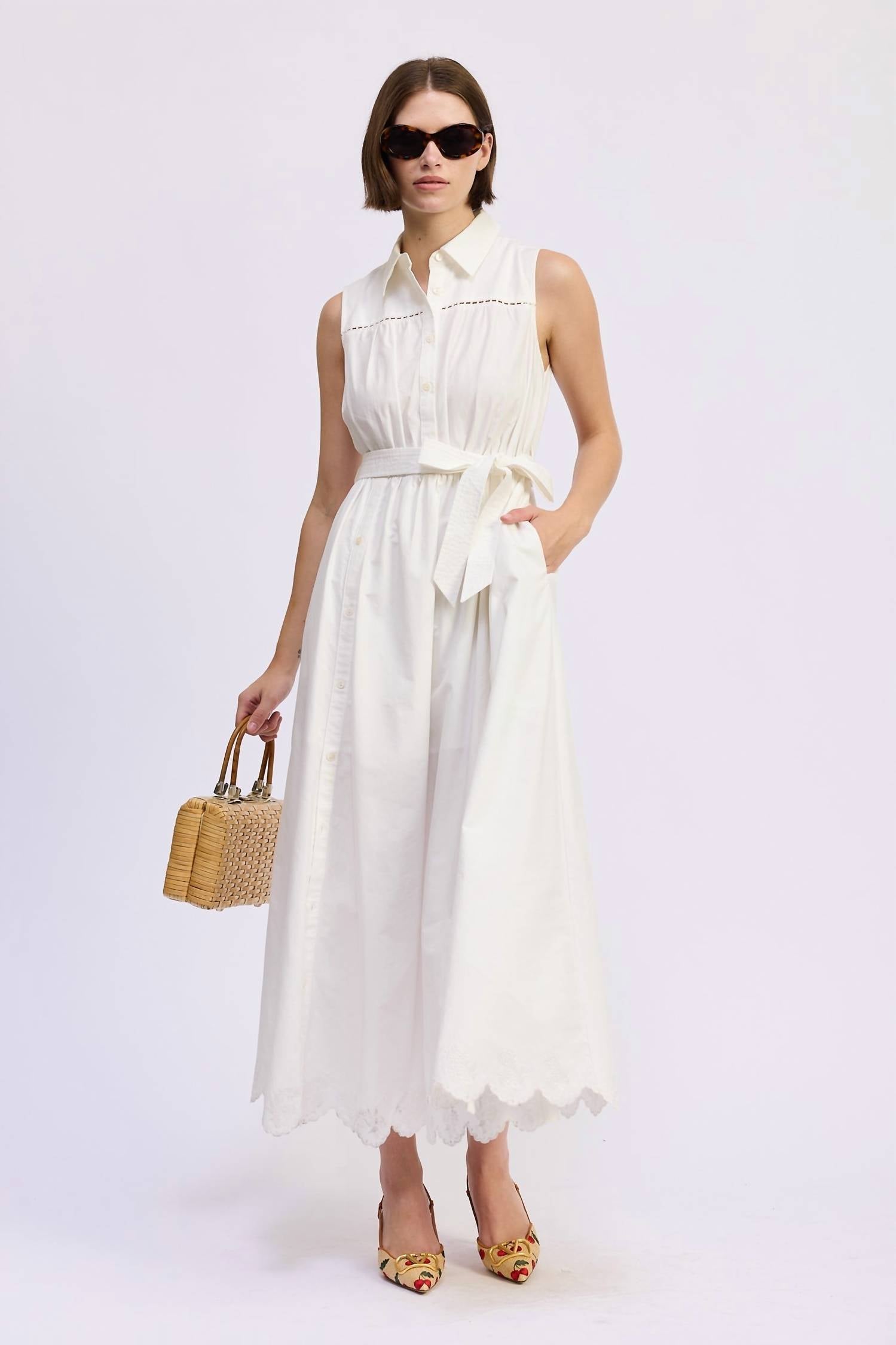 en saison white dress Scoop neck I painted this dresser Cheesecloth_26 Color:Chevron