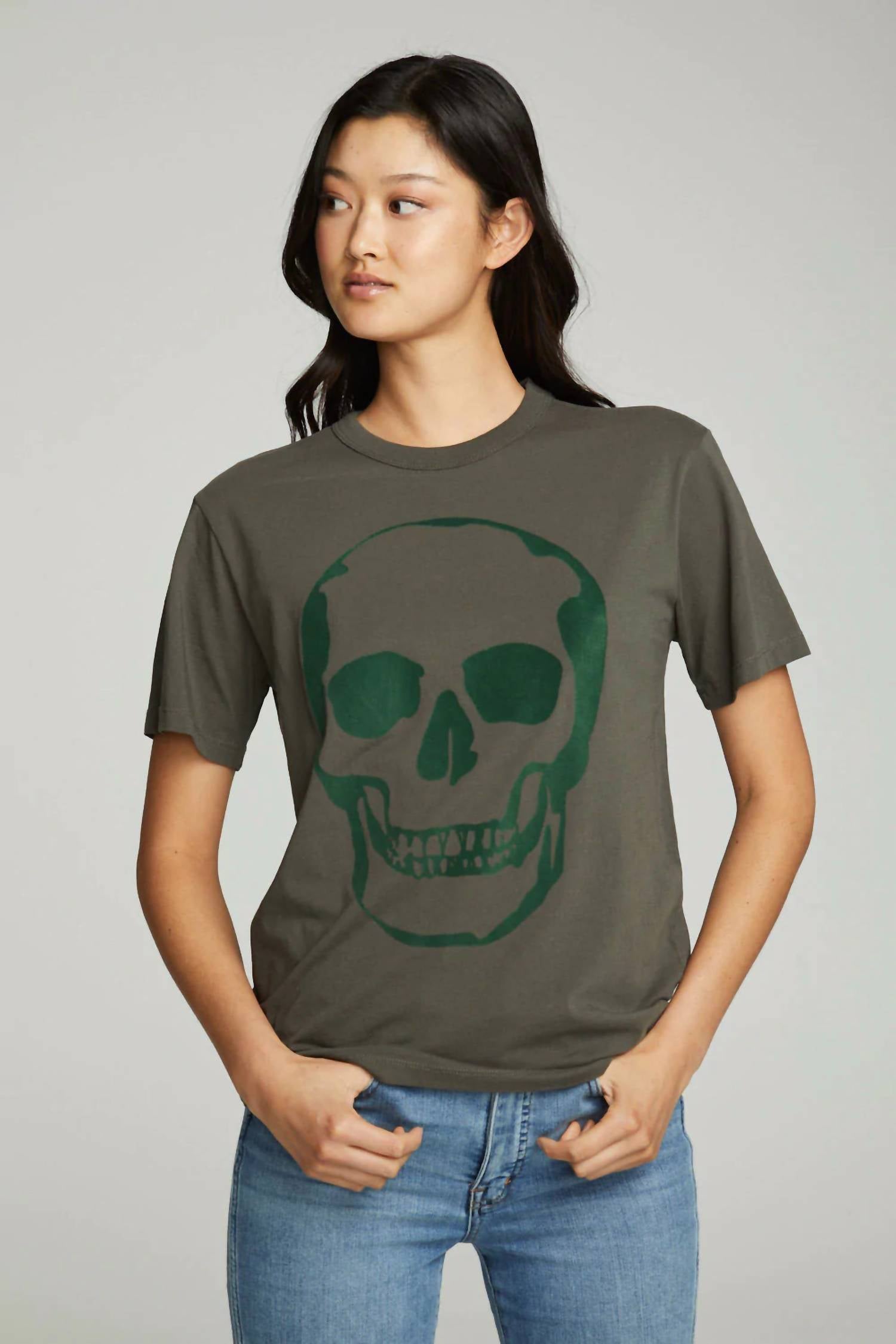 Chaser - Flocked Skull Tee
