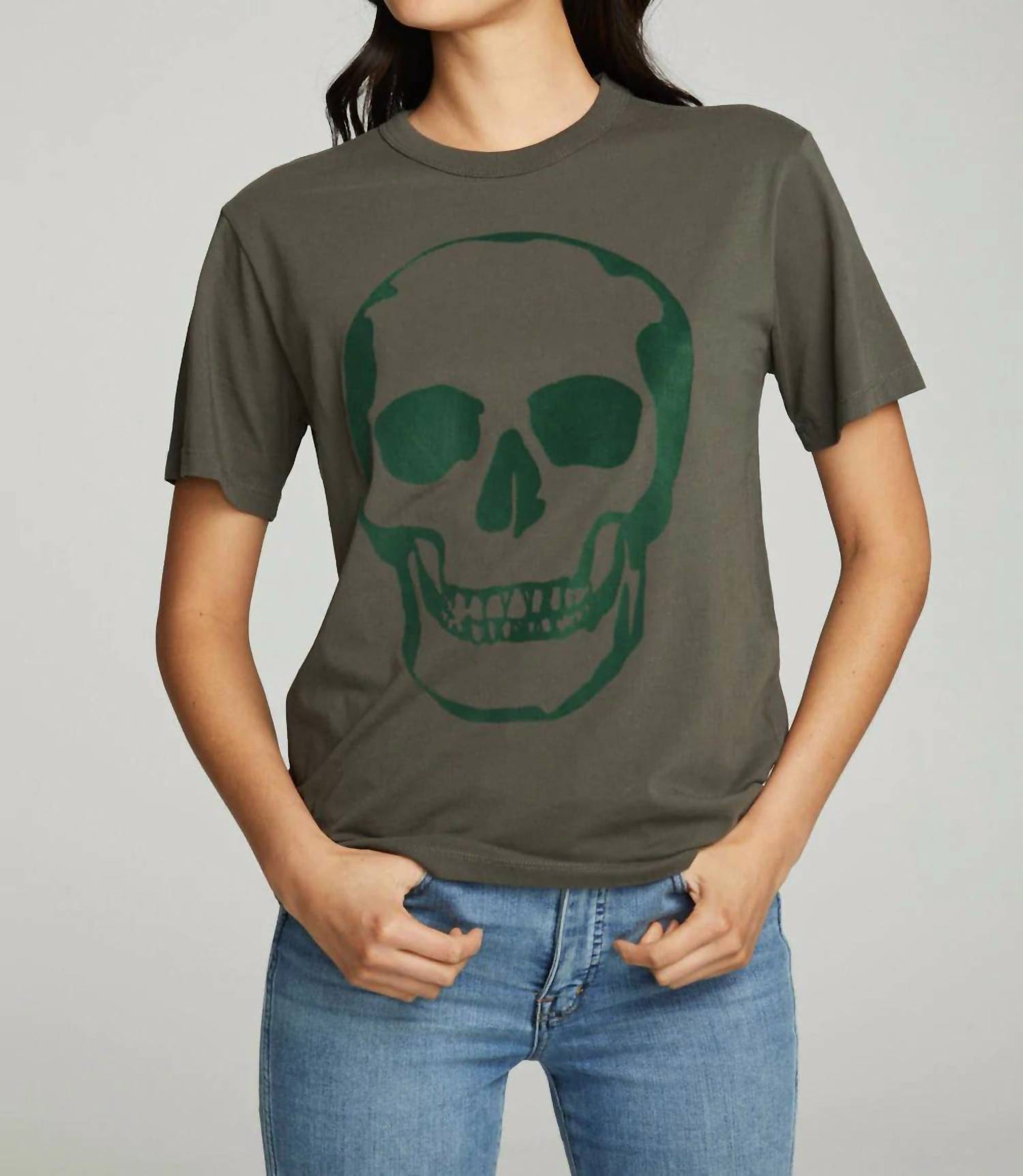 Chaser - Flocked Skull Tee
