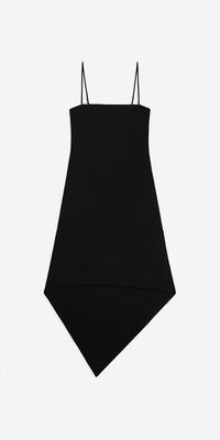 Helmut Lang - Wool Scarf Hem Dress