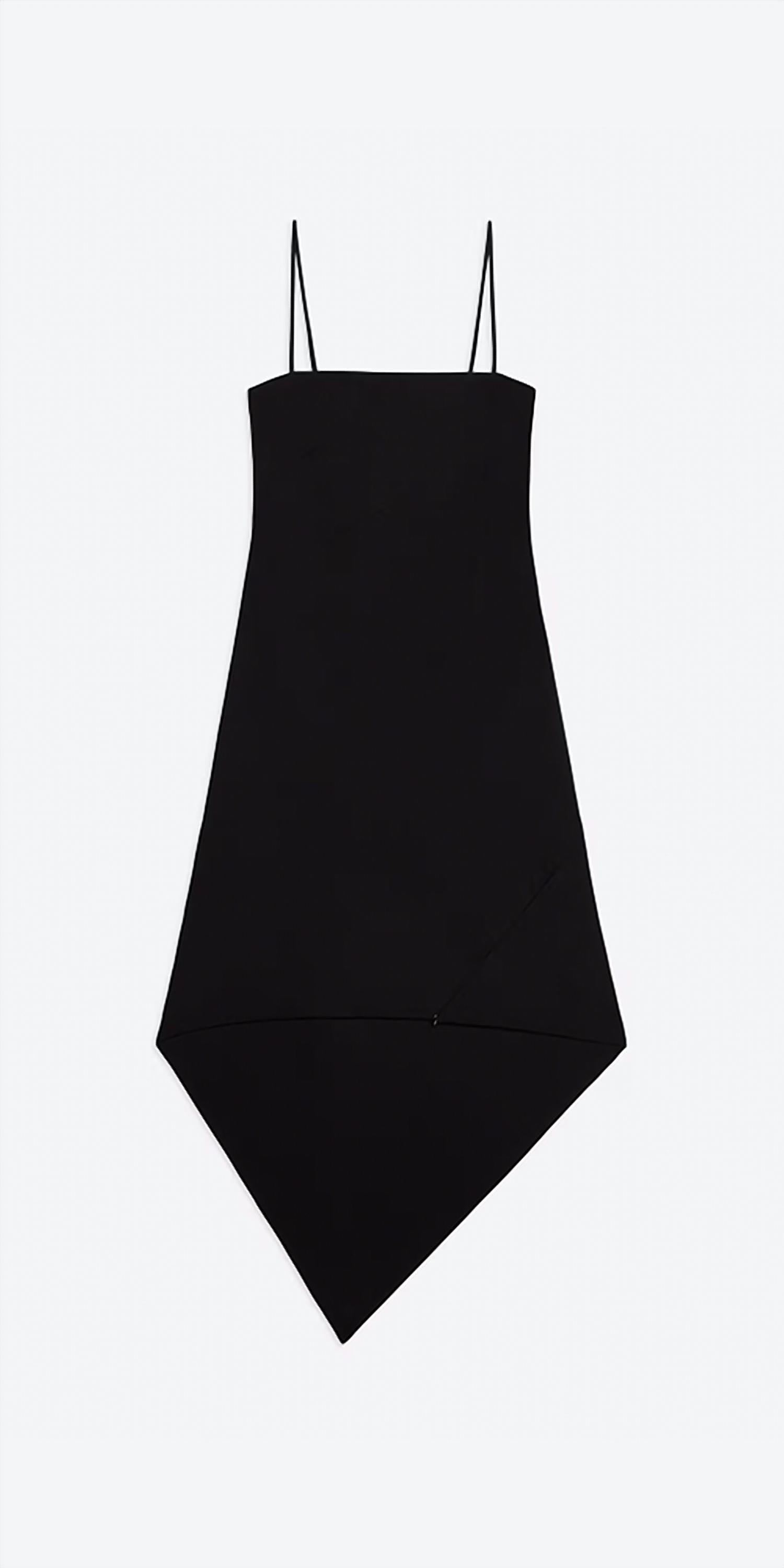 Helmut Lang - Wool Scarf Hem Dress
