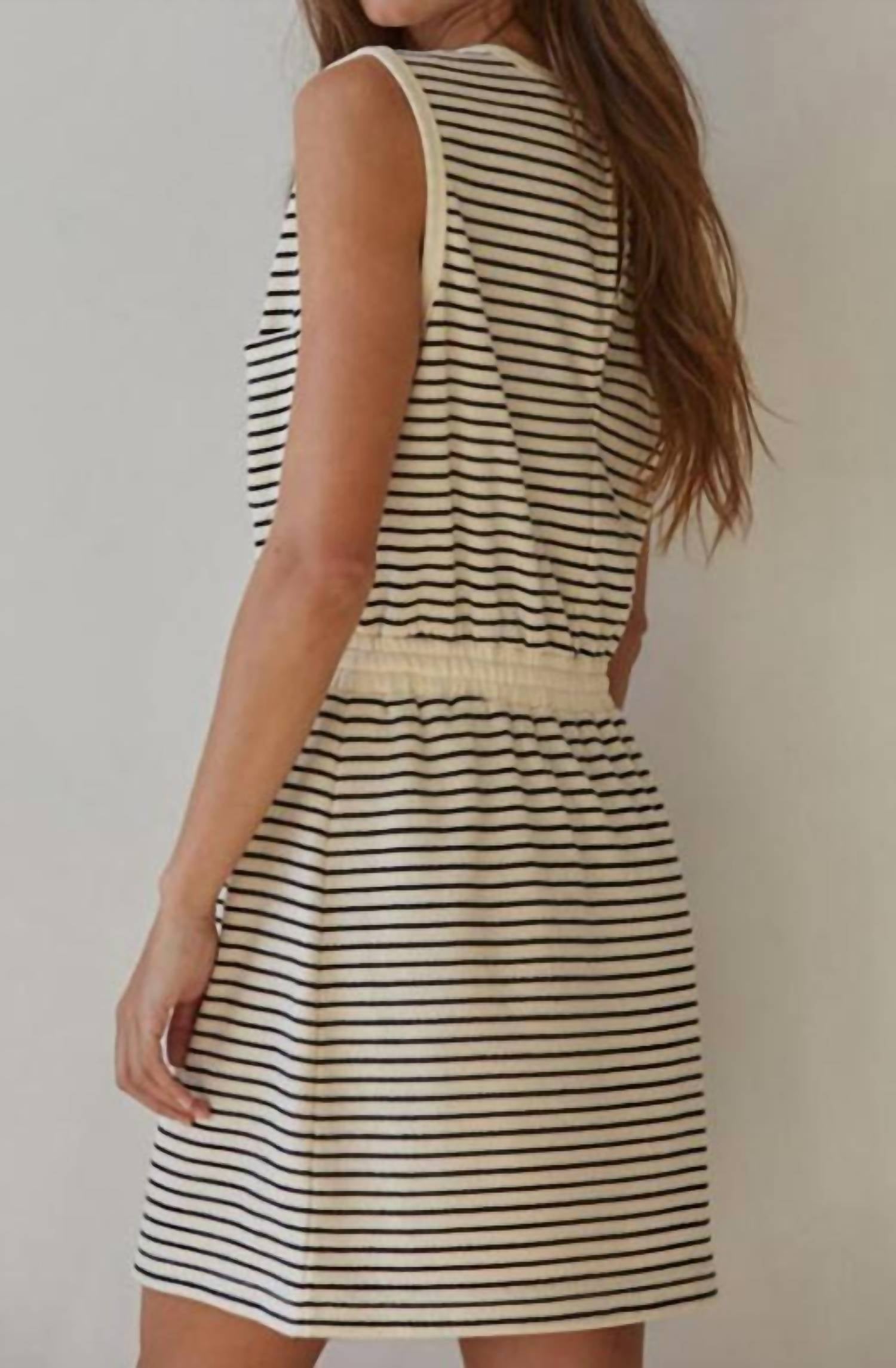 By Together - Swen Striped Sleeveless Dress