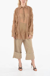 Valentino - Silk Layered Embroidered Shirt