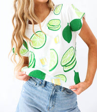 Queen Of Sparkles - Lime Tequila Shot Tee