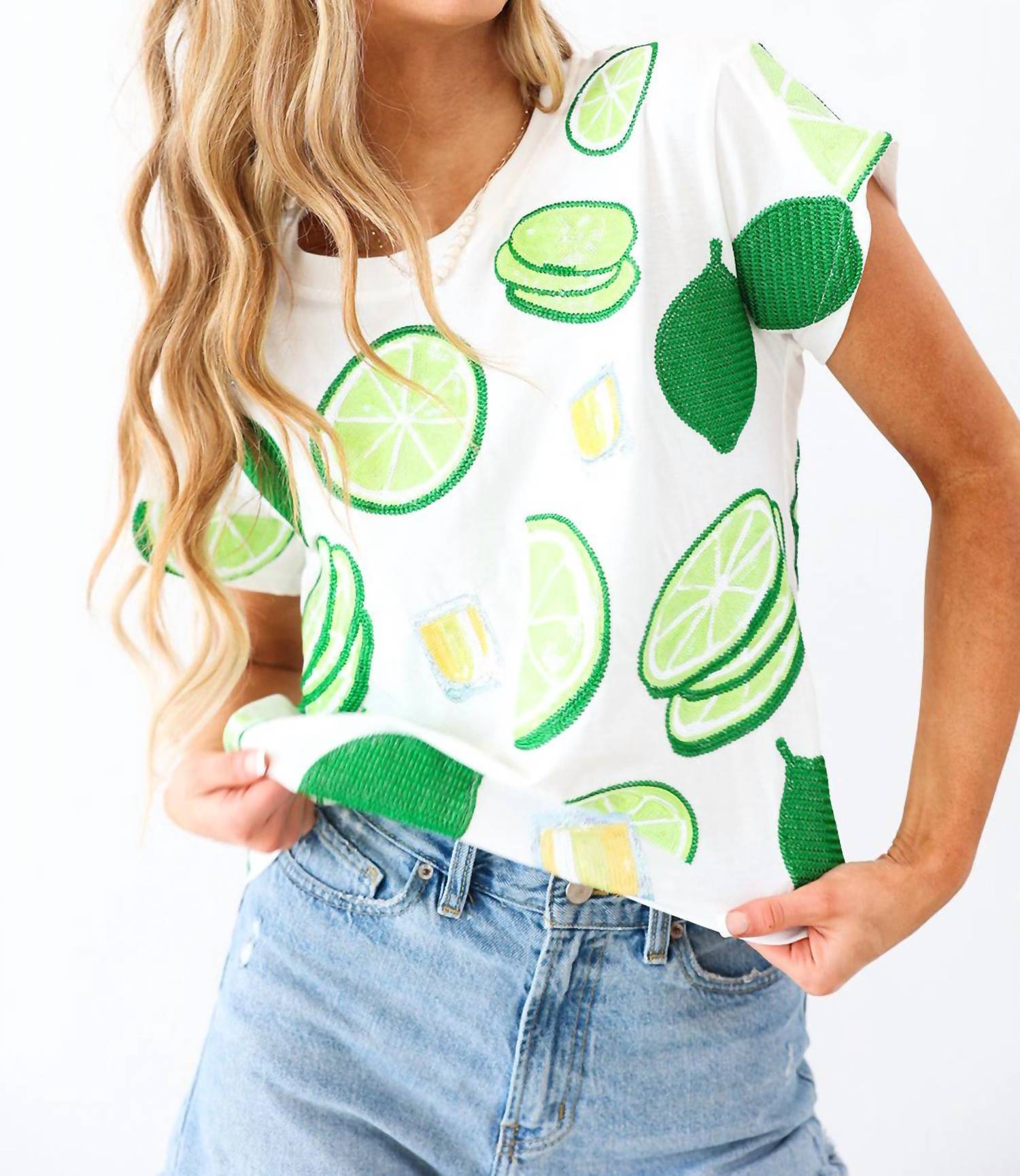 Queen Of Sparkles - Lime Tequila Shot Tee