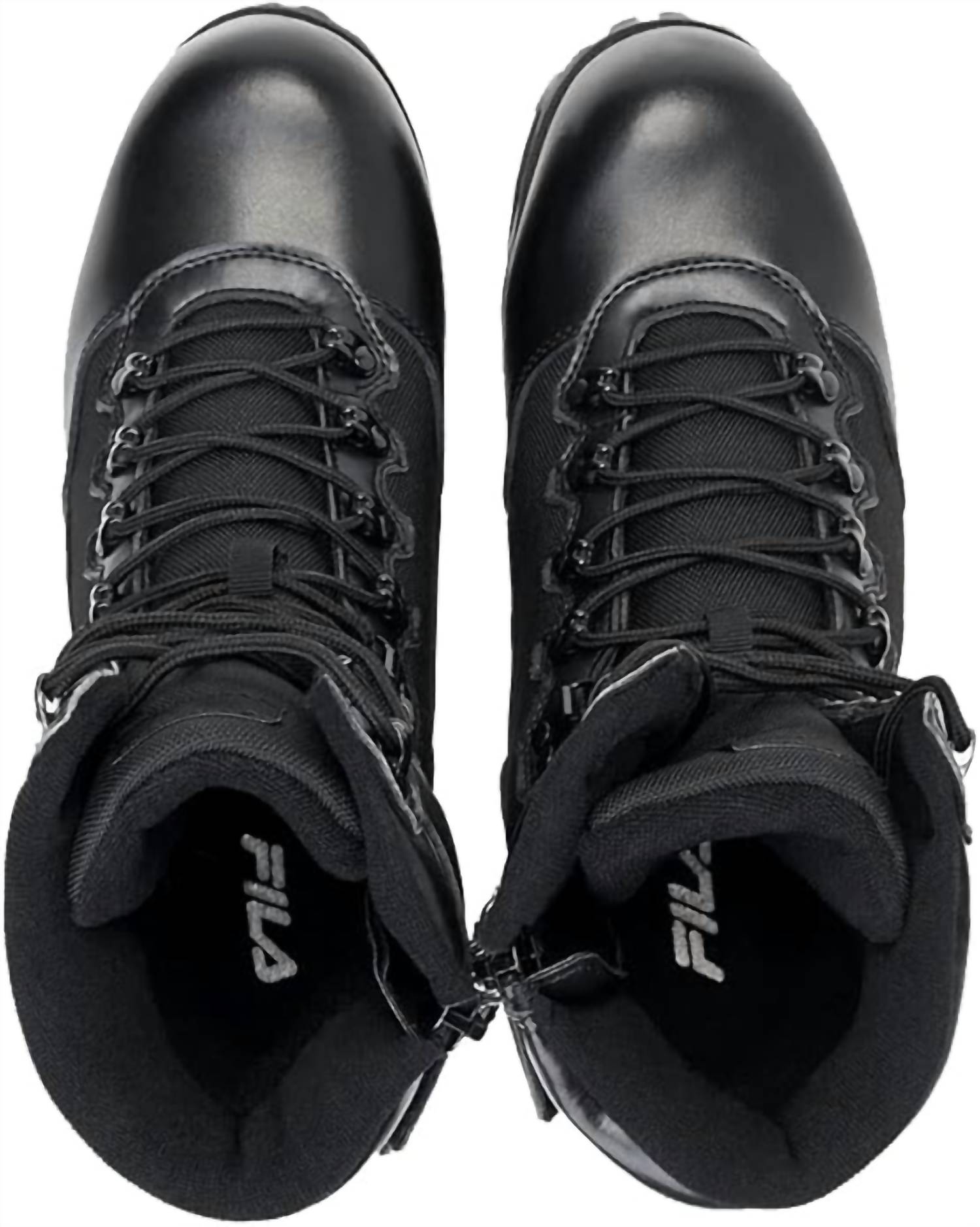 FILA Men's Stormer High Top Lace Up Boots in black - men's boots - detail view