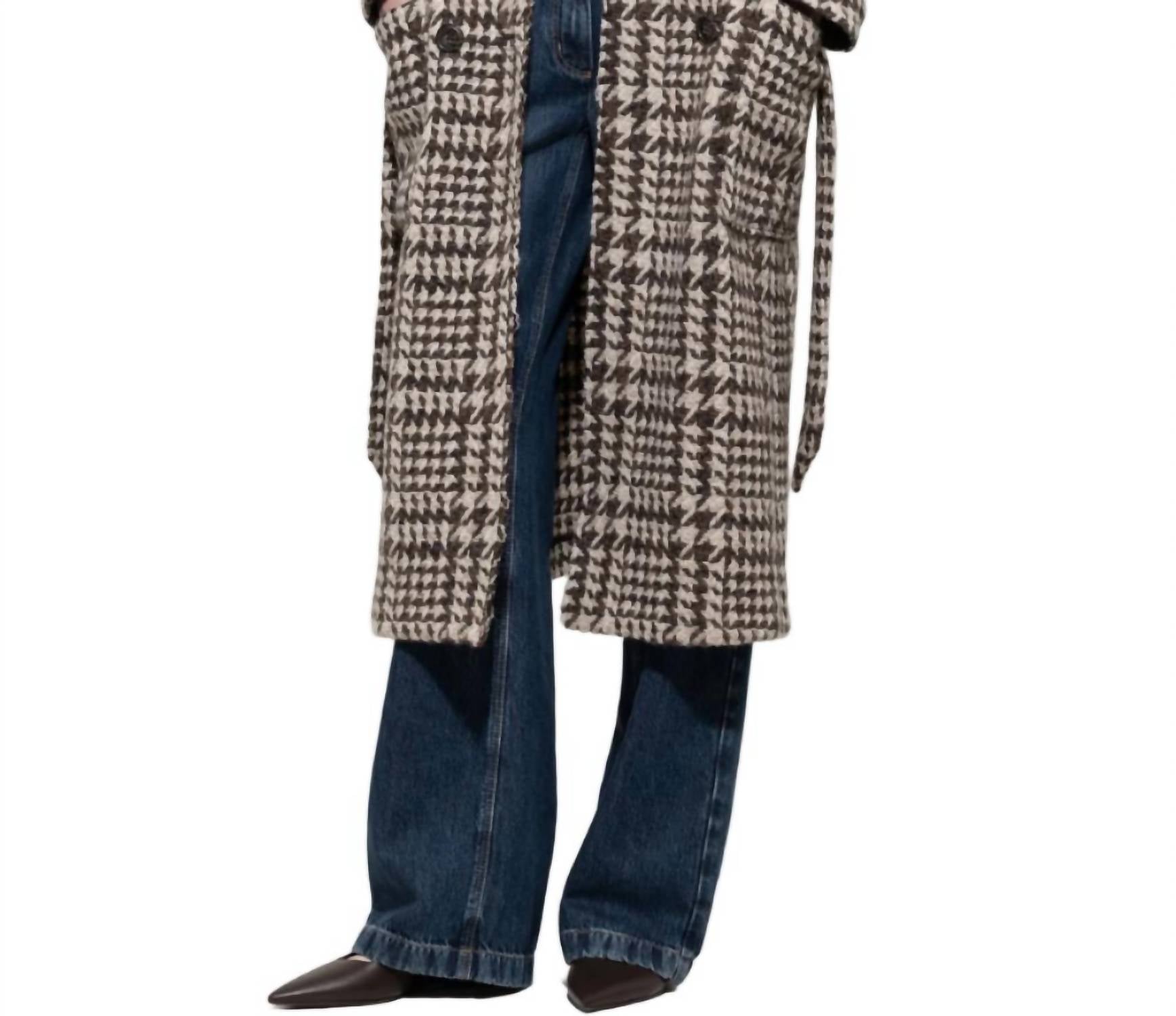 Luisa Cerano - Glencheck Coat With Belt