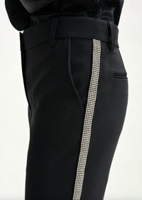 ESSENTIEL ANTWERP Ibell Rhinestone Tap Pants in black - women's pants - view 5