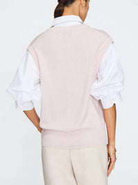 Brochu Walker Kate Looker Shirt in paloma with white - women's blouse - alternate view