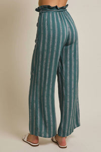 Gilli - Heidi Striped Ruffle Top Pants