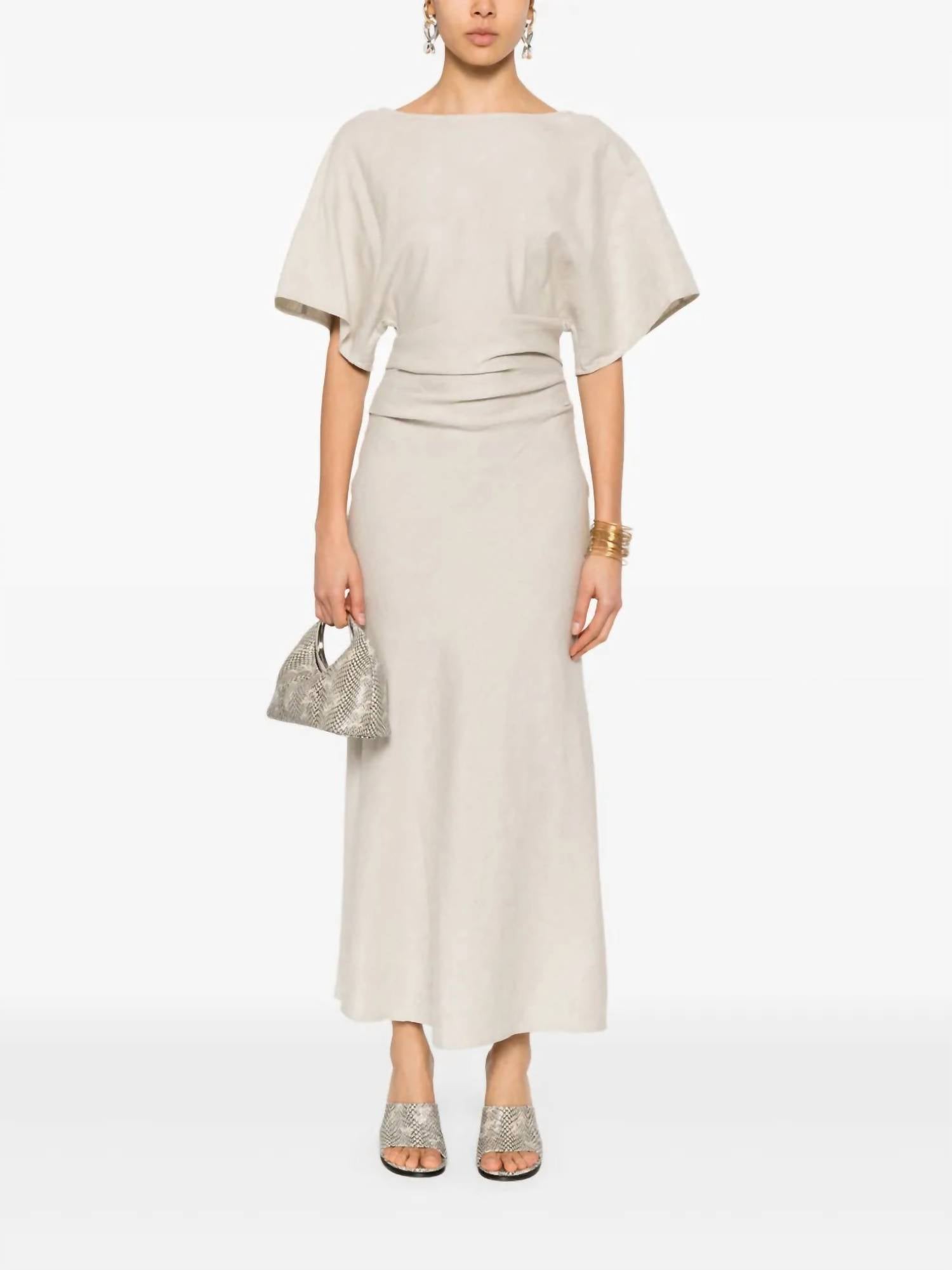 Staud - Amelie Linen Midi Dress