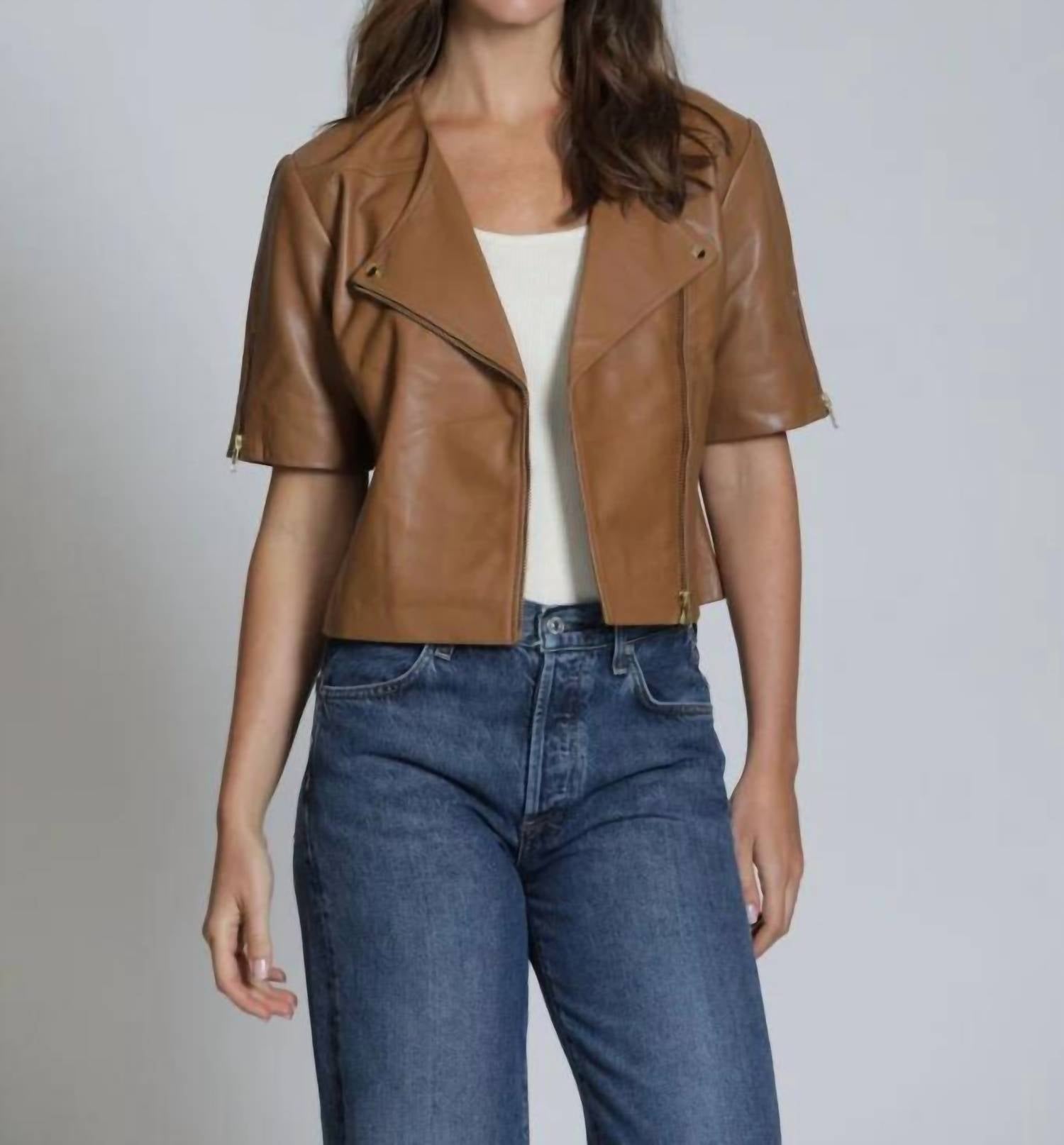 11 Uptown - Short Sleeve Moto Jacket