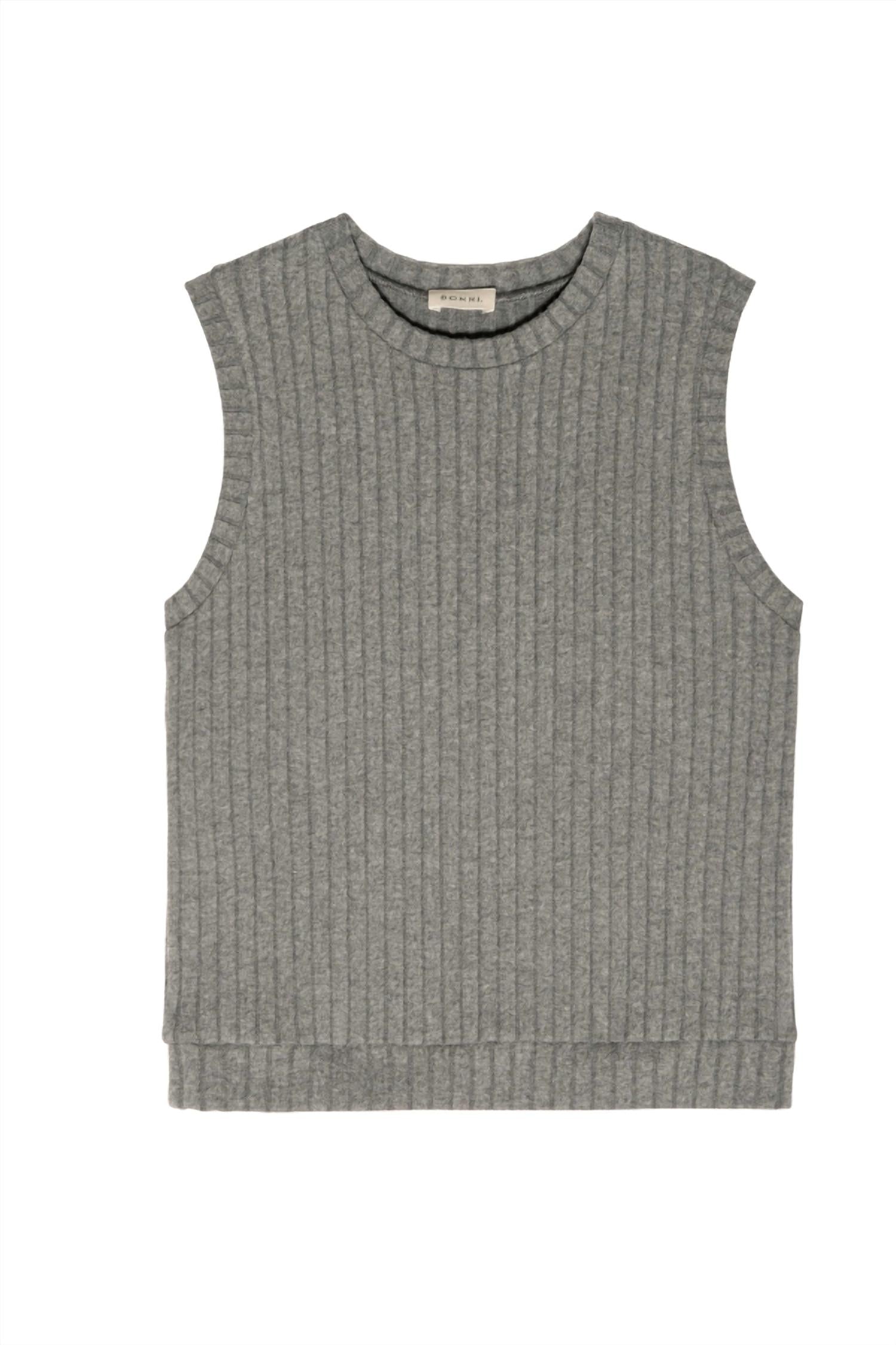 Donni. - Sweater Rib Shell Tank Top