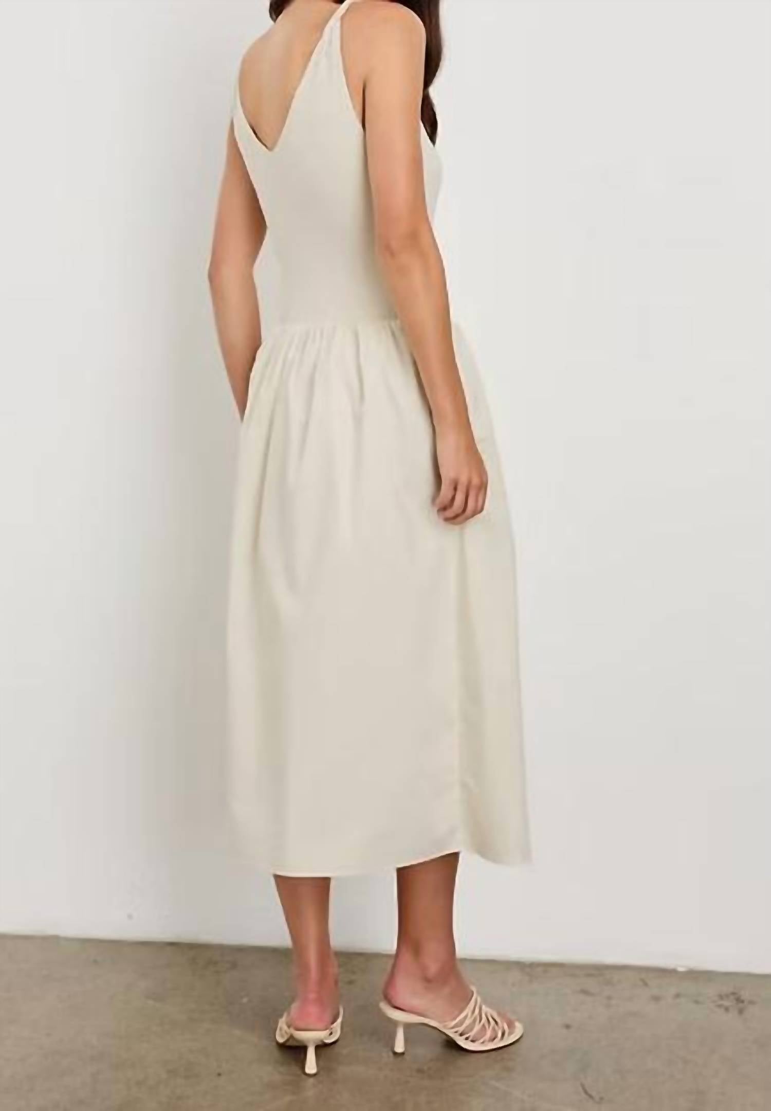 Rails Franca Dress in ivory - women's dress - detail view