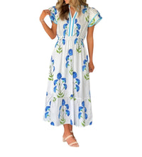 umgee Blossom Meadow Midi Dress in white - women's dress - alternate view