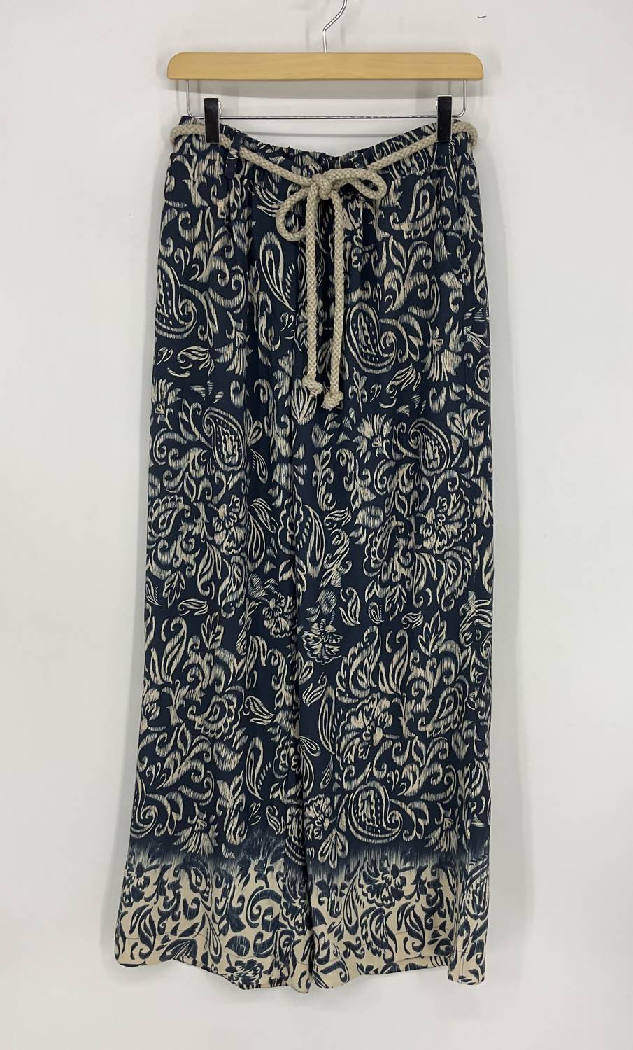 Democracy - Ab" Leisure Skyrise Rope Belt Wide Leg Pants
