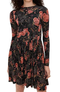 Ulla Johnson Bendetta Jersey Long Sleeve Mini Dress in night lily - women's dress