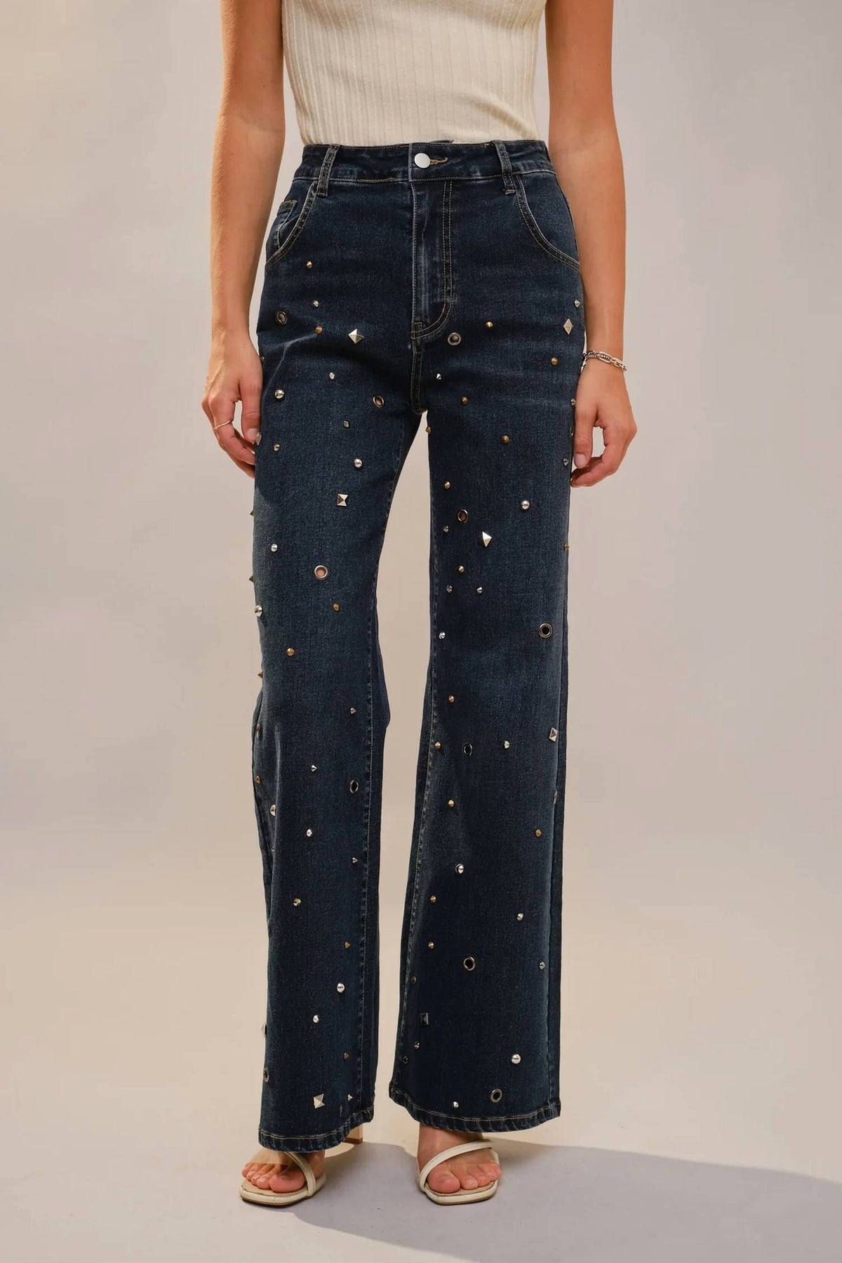 Blue B - DALLAS STUDDED JEAN