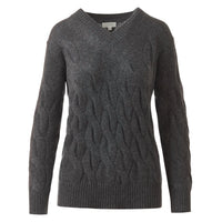 Kinross - Women's Long Cable Vee Pullover