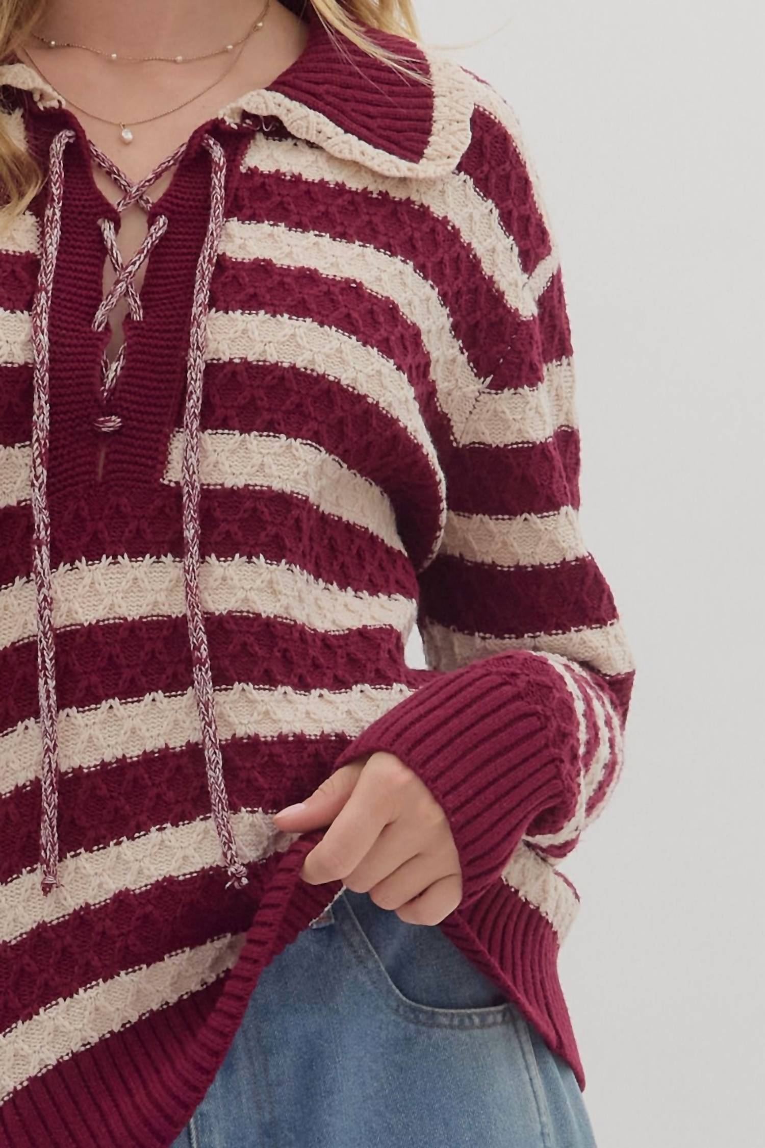 Entro - Stripes And Fun Sweater