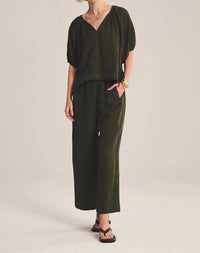 Velvet By Graham & Spencer - Lola Wide-leg Linen Pants