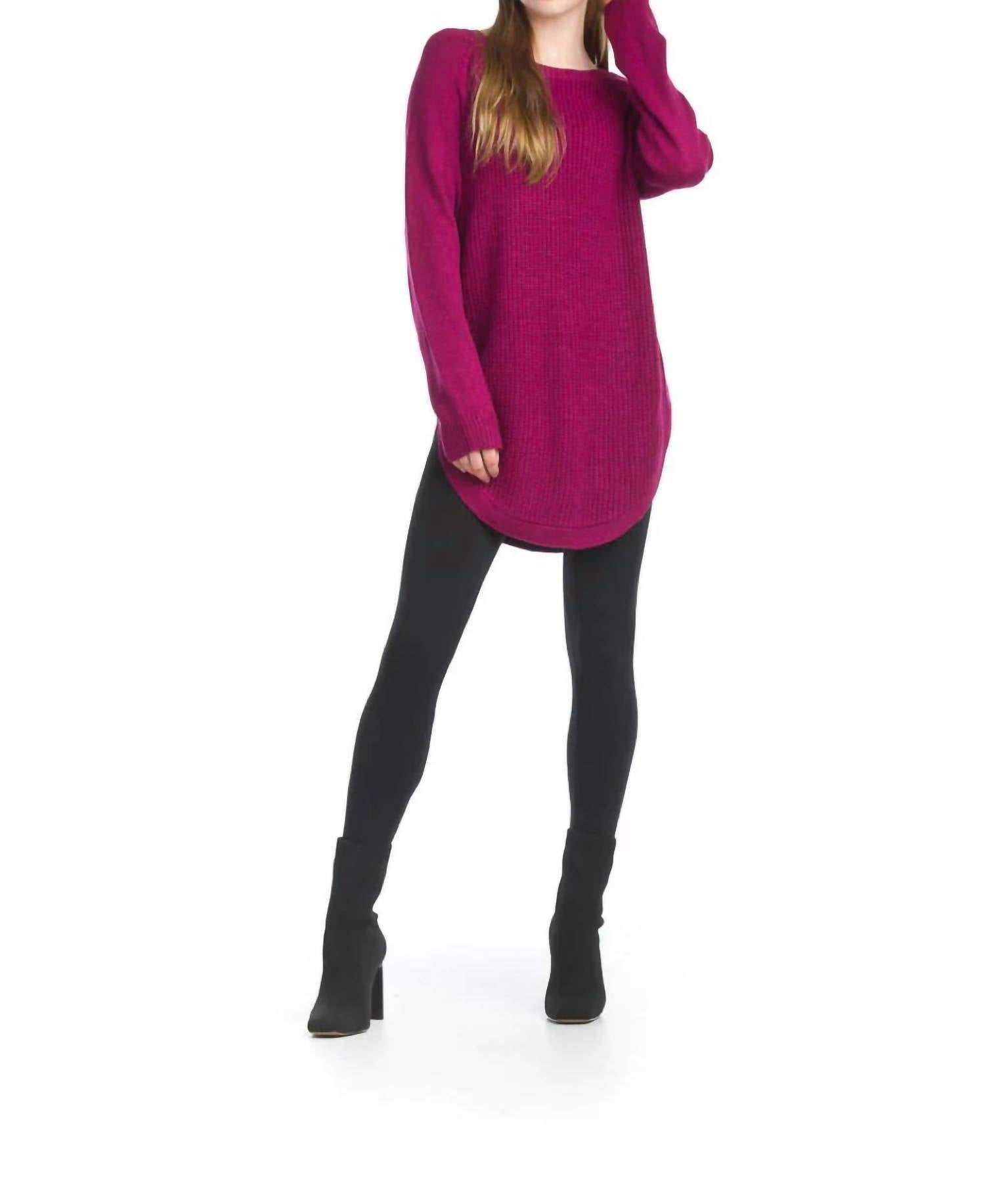 Papillon - Long Sleeve Sweater With Zip Side