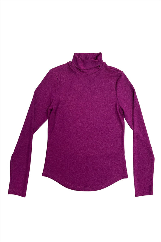 Frnch - Purple Carmelite Shimmer Turtleneck