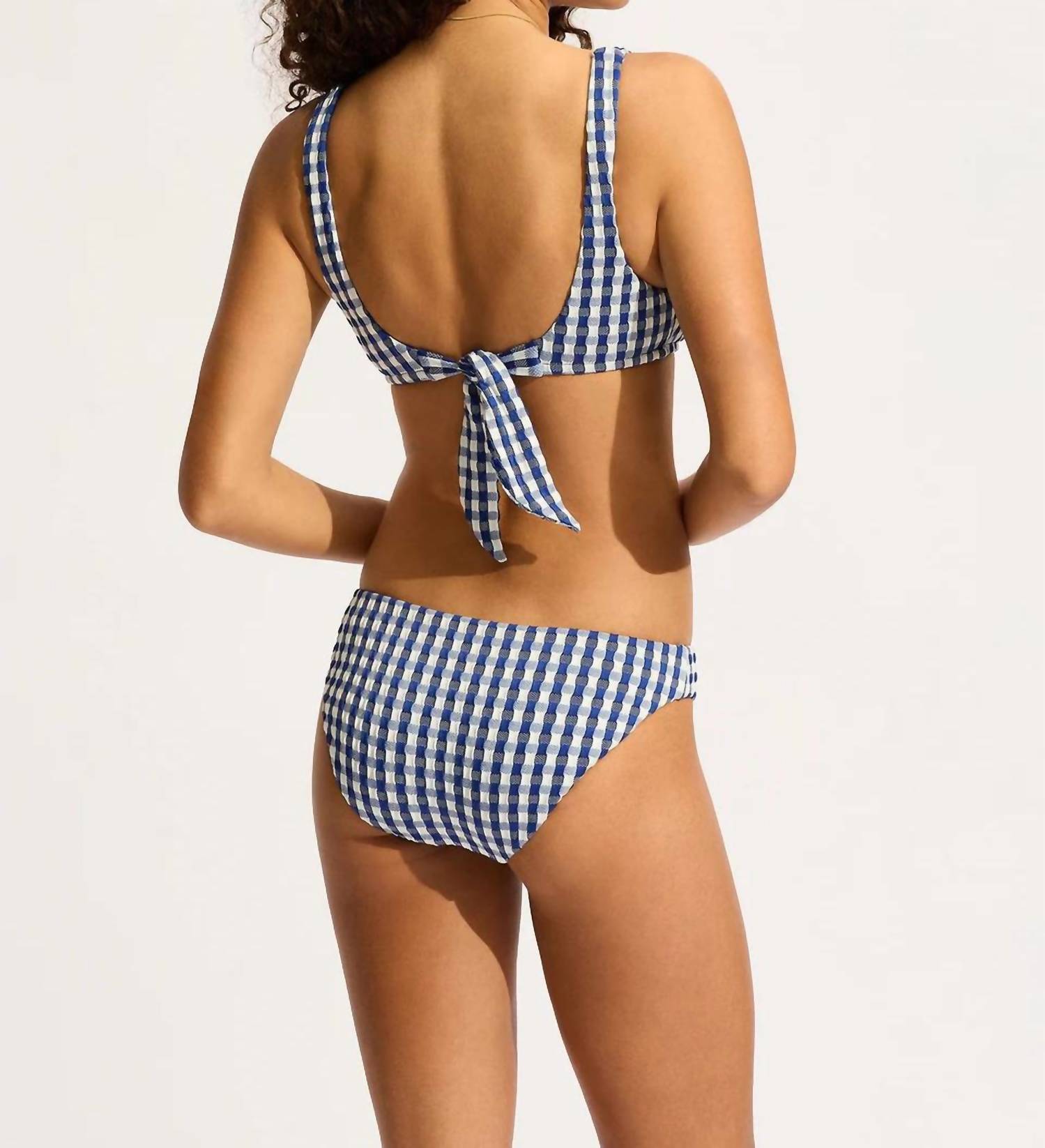 Seafolly - Bella Gingham Longline Hipster Bikini